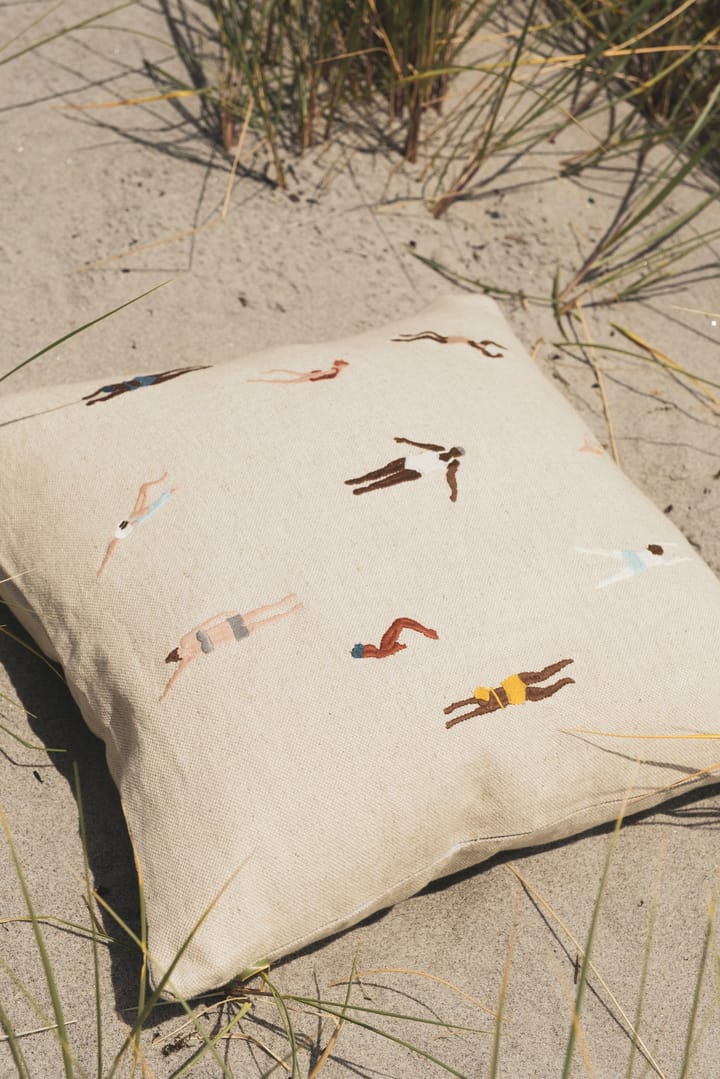 Swimmers cushion cover 48x48 cm, beige Fine Little Day