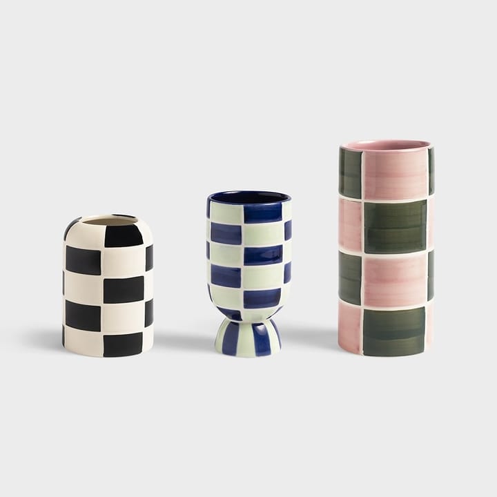 Carré vase set of 3 multi - Multi - &Klevering