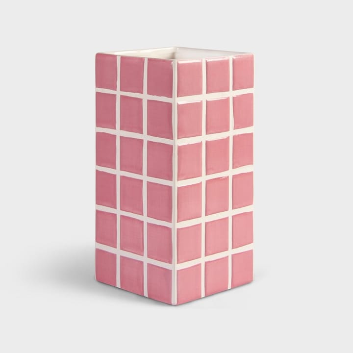 Tile vase 21 cm - Pink - &Klevering