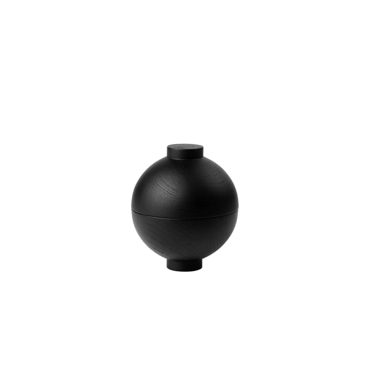 Wooden Sphere bowl Ø12x15 cm - Black - Kristina Dam Studio