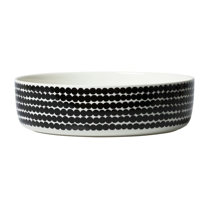 Oiva Räsymatto serving bowl 3 L, White-black Marimekko