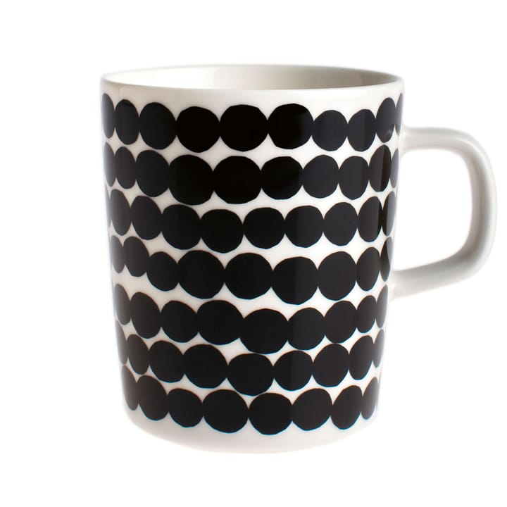 Räsymatto mug 25 cl, black and white Marimekko