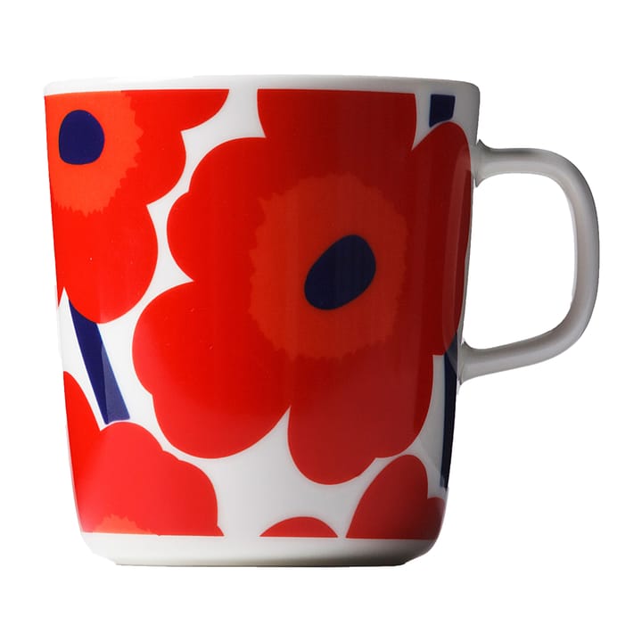 Unikko tea mug 4 dl, red-white Marimekko