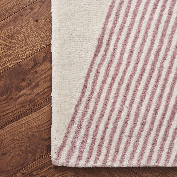 Rectangles wool rug pink, 200x300 cm NJRD