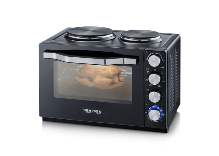Severin countertop stove with oven 30 l, Black Severin