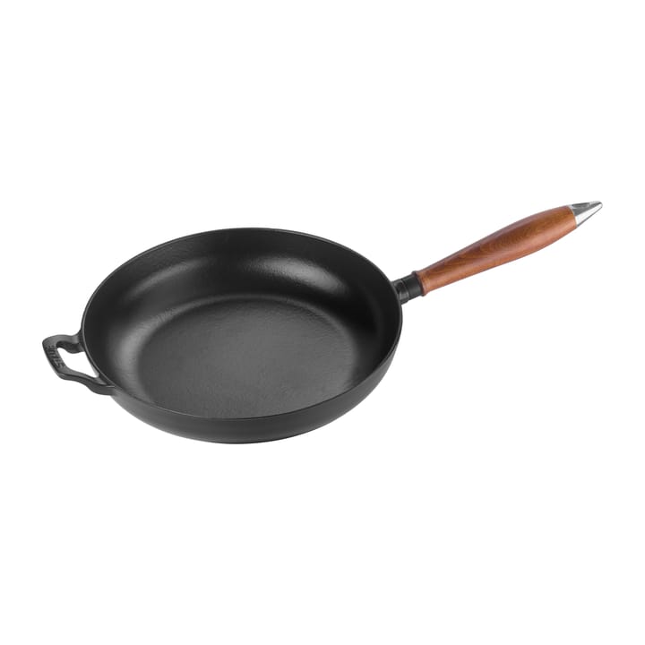 Vintage frying pan with wooden handle Ø28 cm, Black STAUB