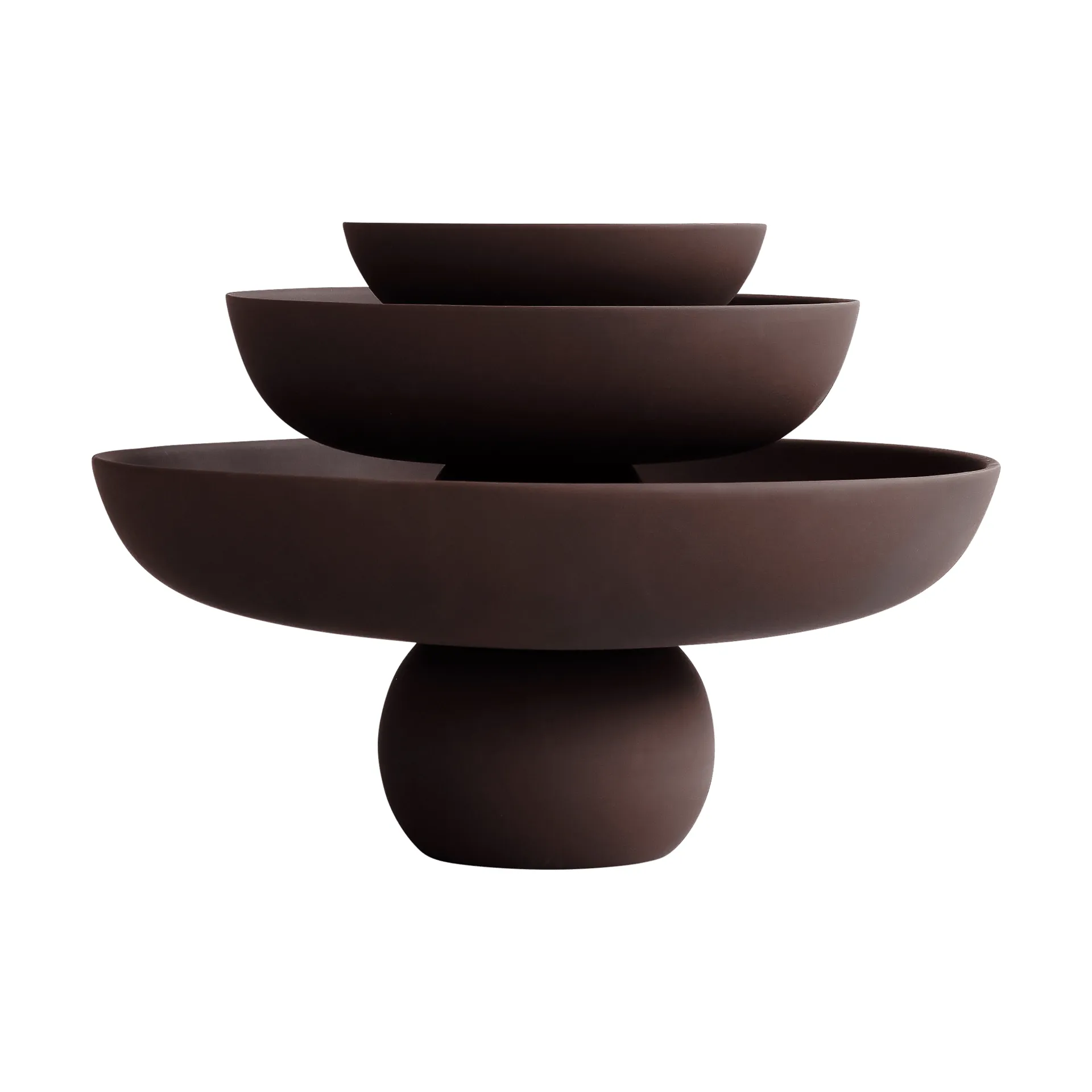 Baburu bowl Ø30 cm, Chocolate brown 101 Copenhagen