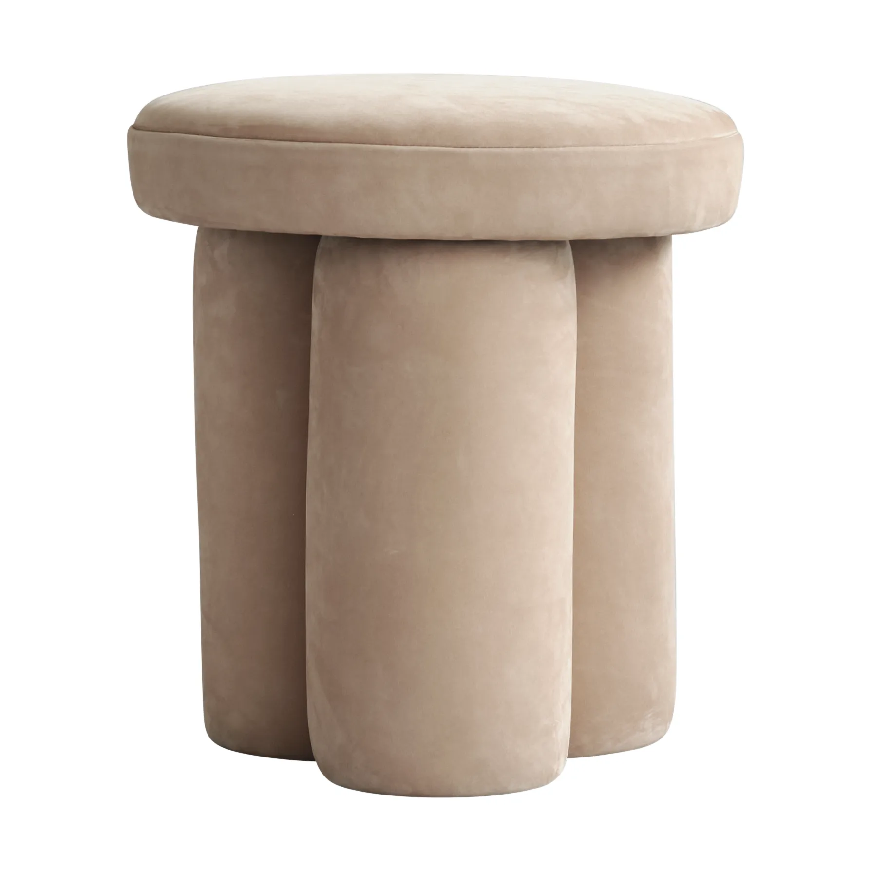 Big Foot stool Ø38x43 cm, Nubuck 101 Copenhagen