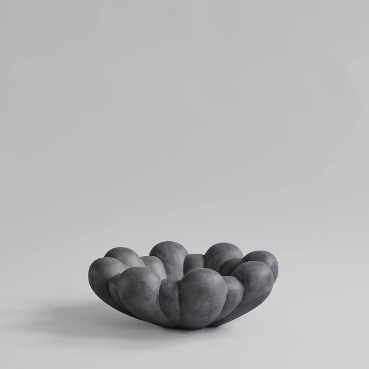 Bloom tray bowl large, Dark grey 101 Copenhagen