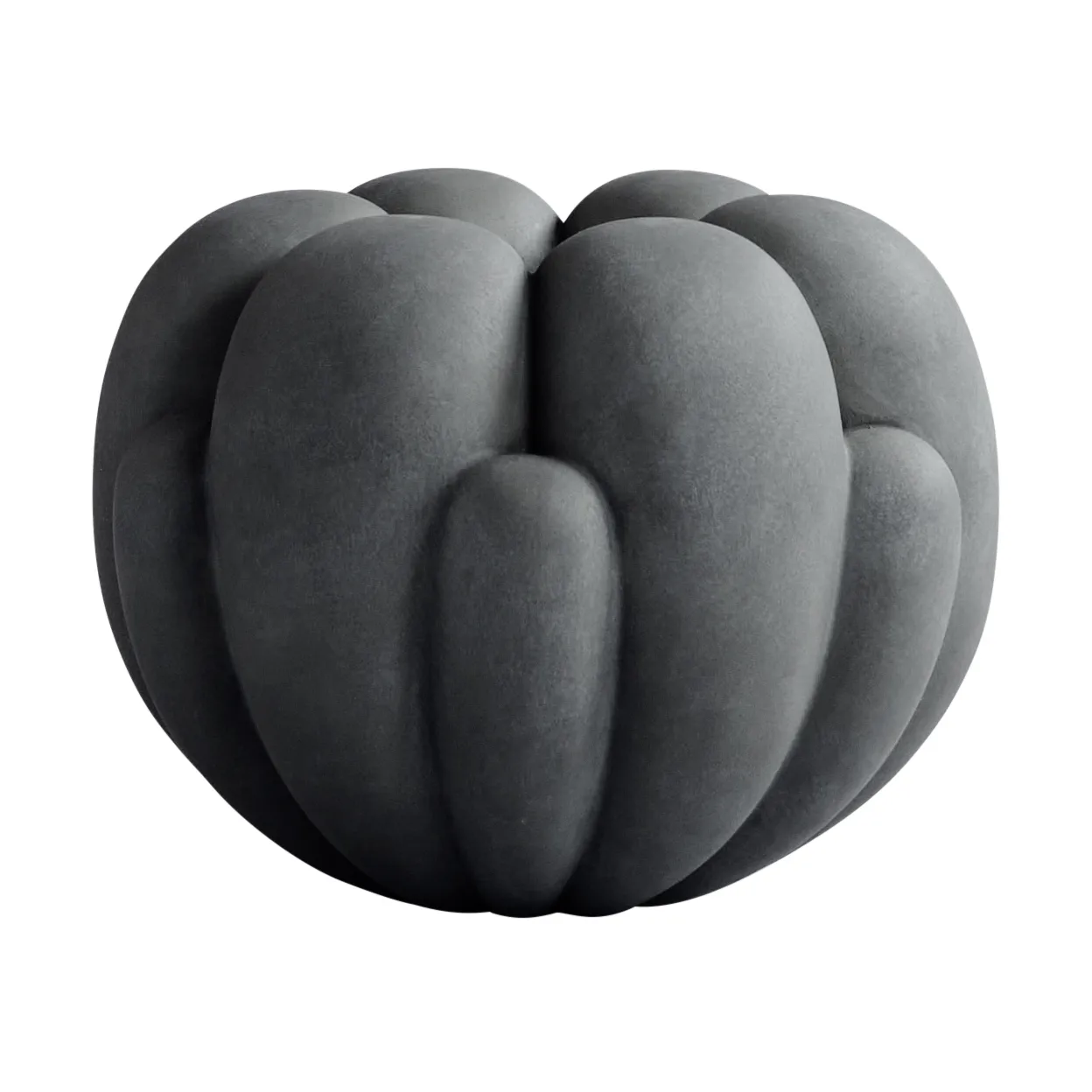 Bloom vase small 22.5x24 cm, Dark grey 101 Copenhagen