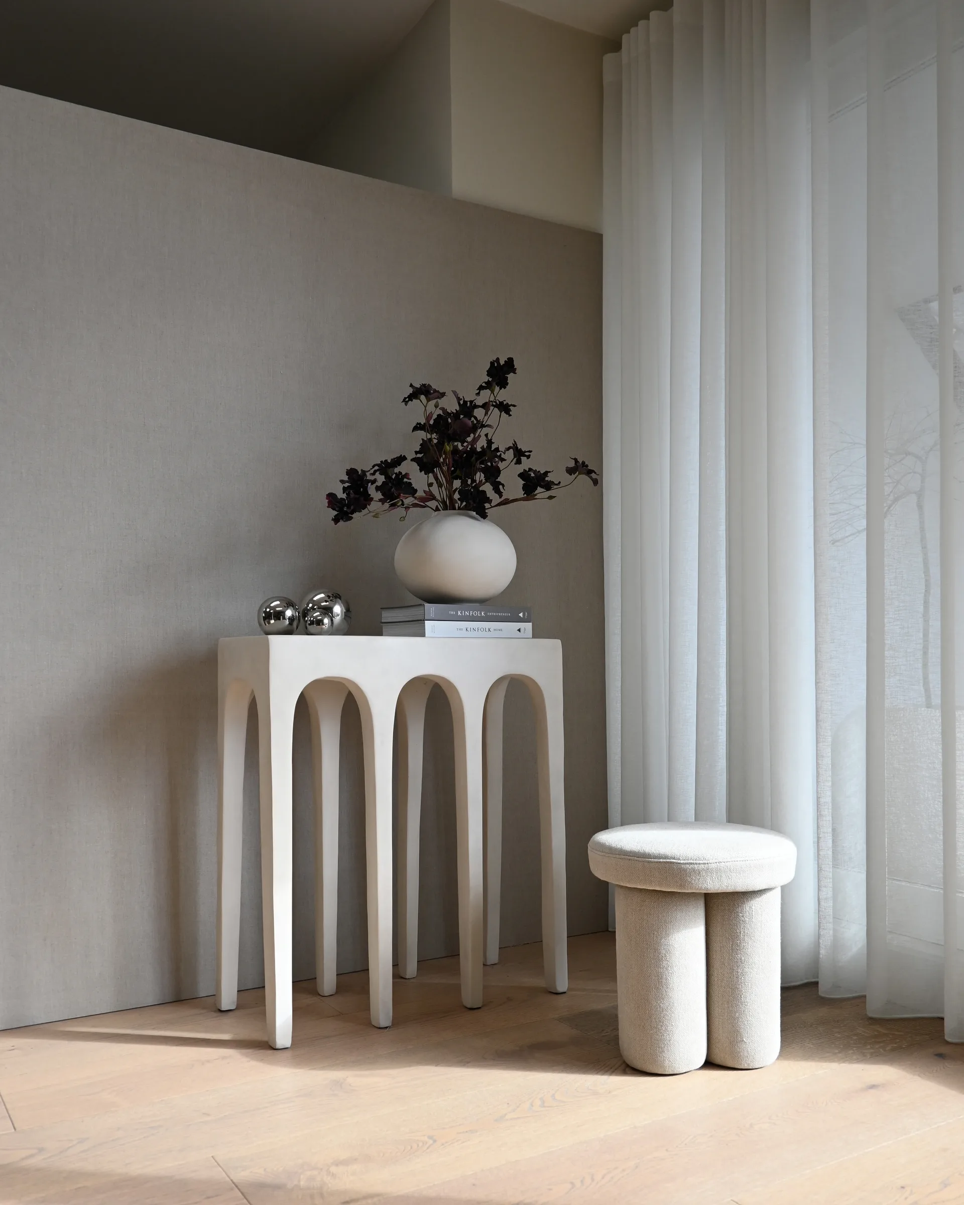 Bow Console table 70.5x80 cm, Birch 101 Copenhagen