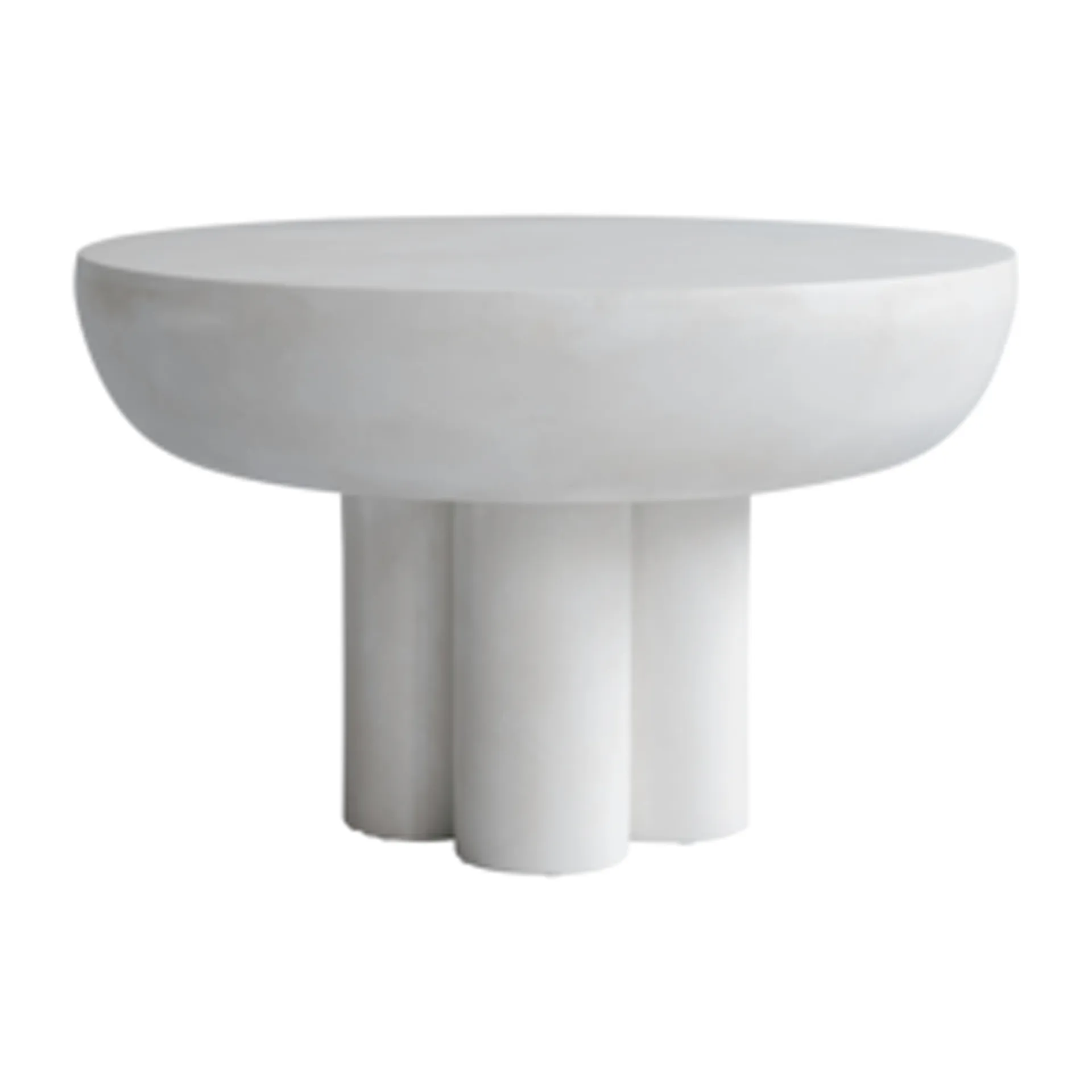 Crown side table low Ø65 cm, Bone white 101 Copenhagen