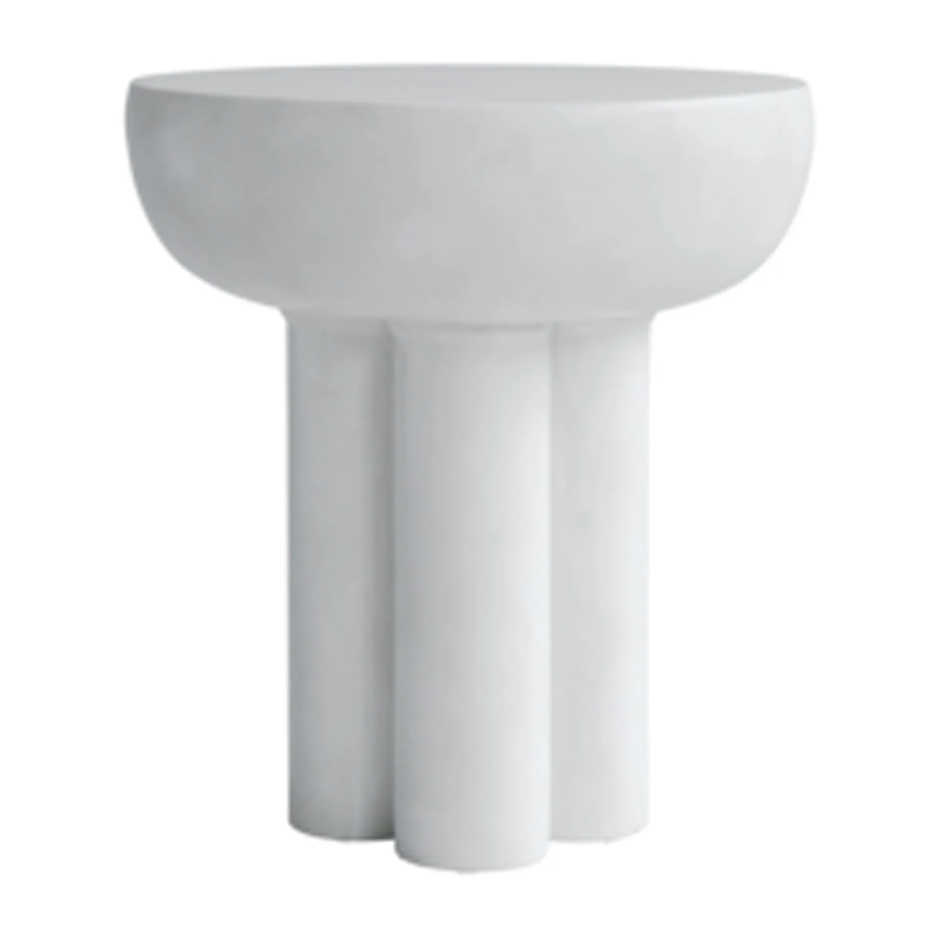 Crown side table tall Ø45 cm, Bone white 101 Copenhagen
