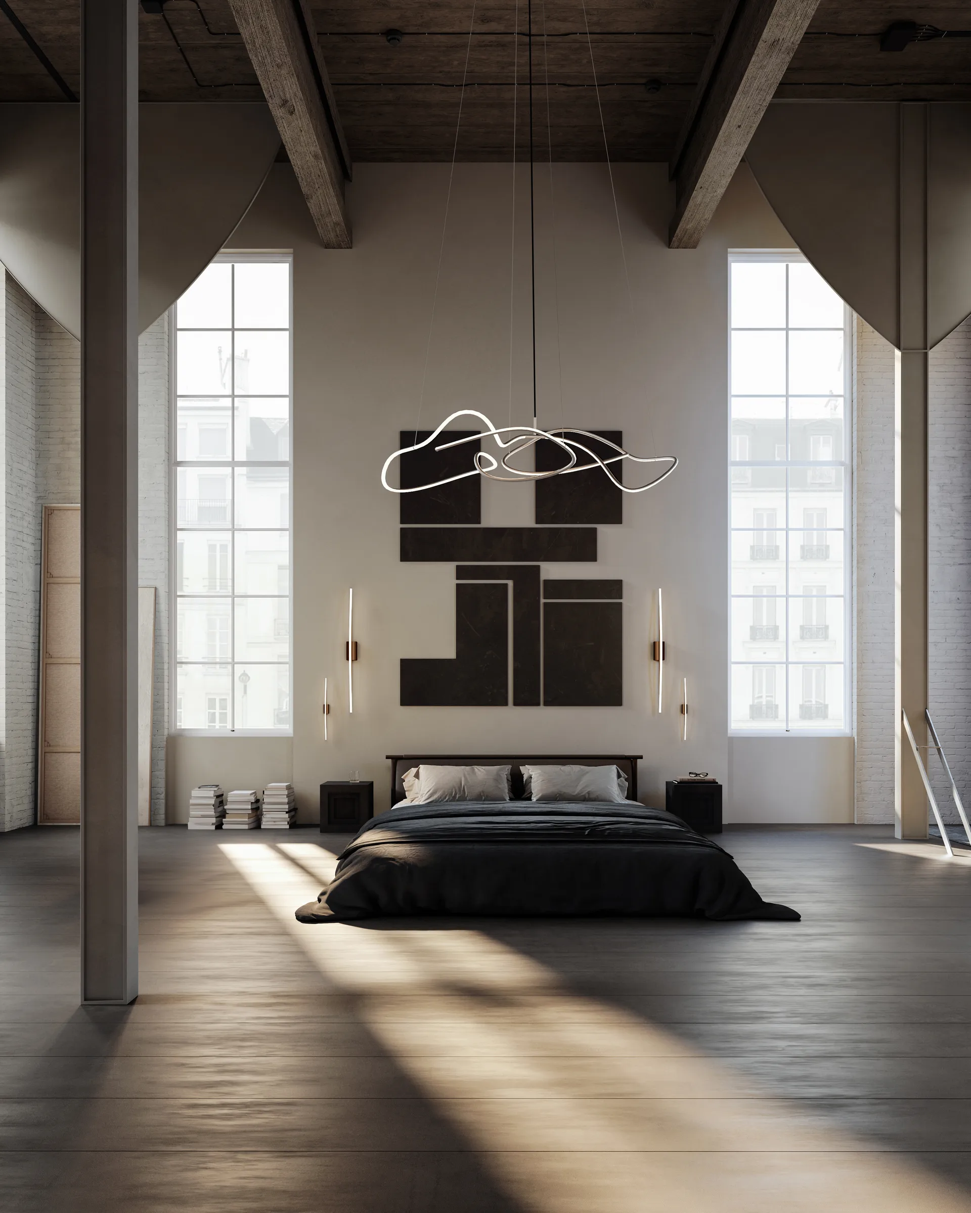 Ghost Chandelier big ceiling lamp, Chrome 101 Copenhagen