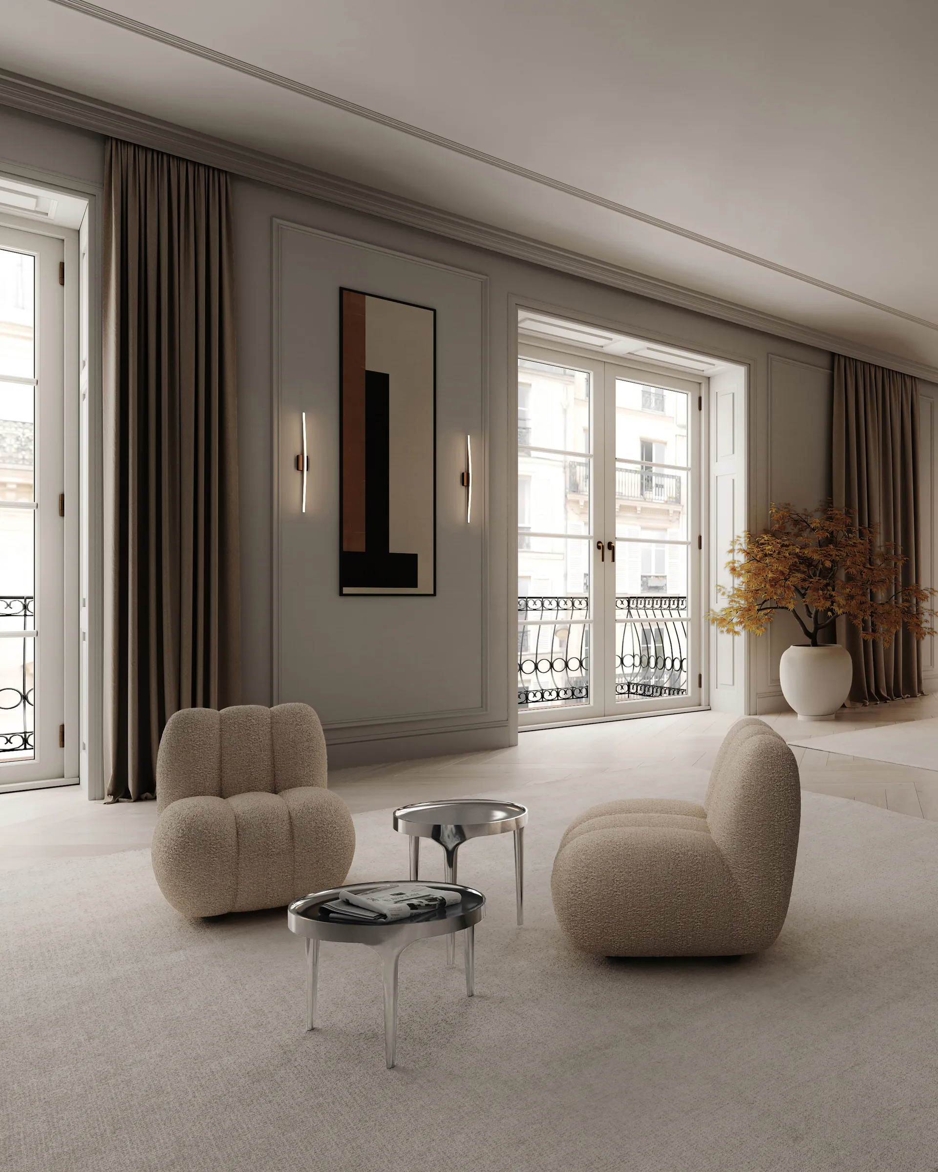 Phantom side table, Chrome tall 101 Copenhagen