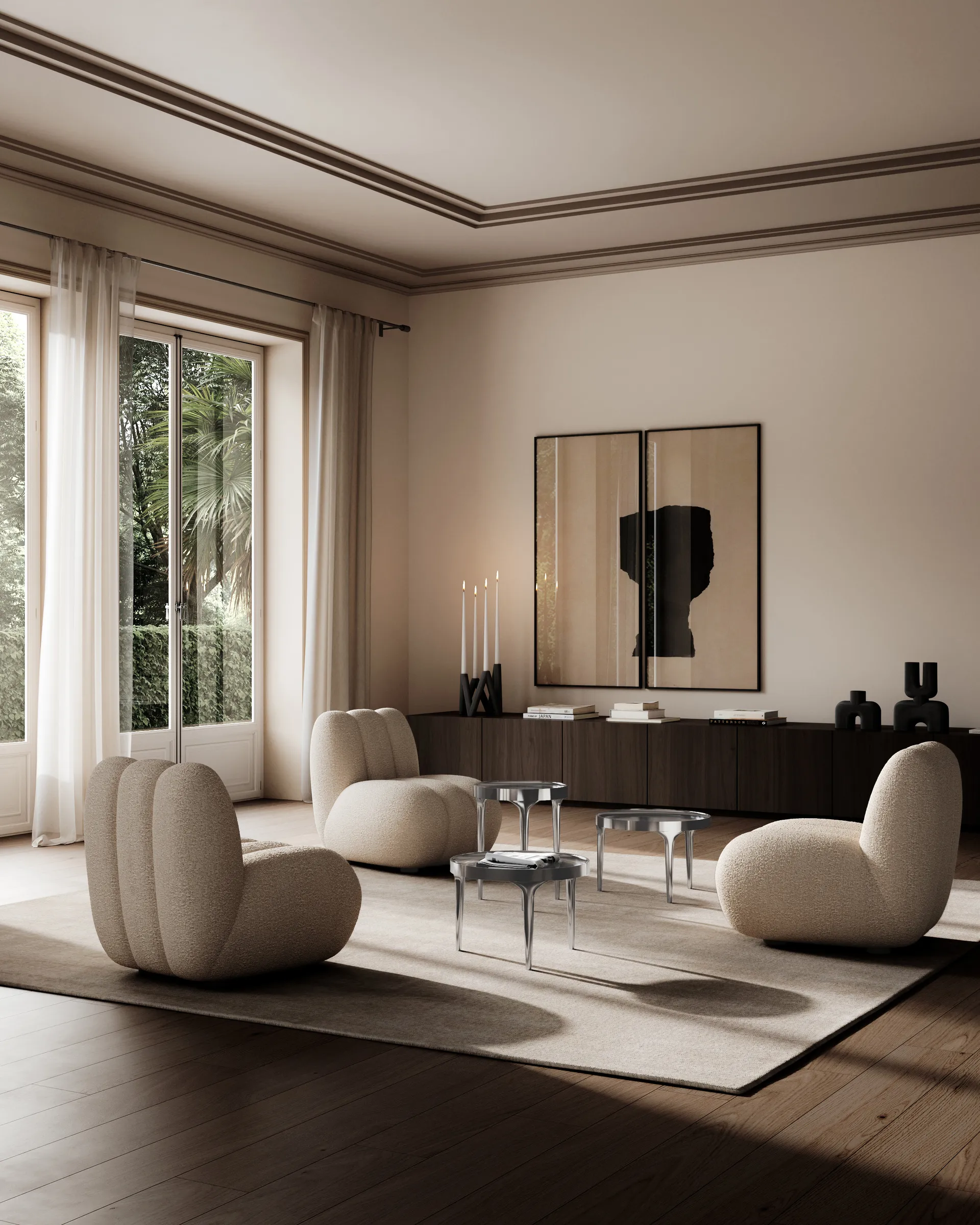 Phantom table, Chrome tall 101 Copenhagen