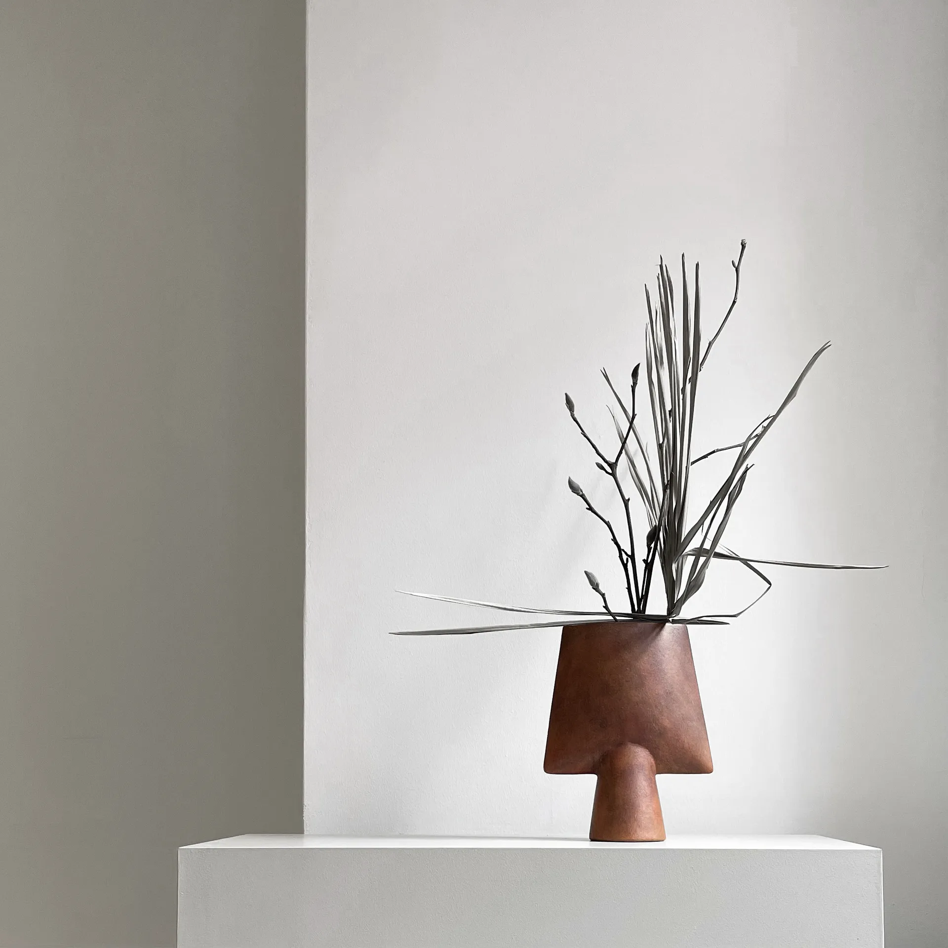 Sphere square vase mini, Terracotta 101 Copenhagen