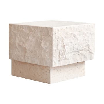Temple side table low 42x40 cm - Chrome-limestone - 101 Copenhagen
