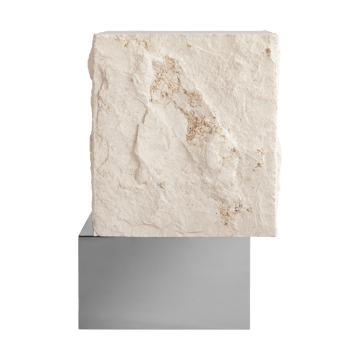 Temple side table tall 50x33 cm - Chrome-limestone - 101 Copenhagen