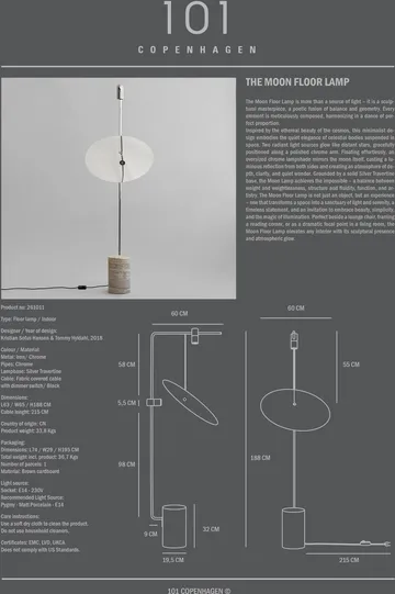 The Moon floor lamp - Chrome - 101 Copenhagen