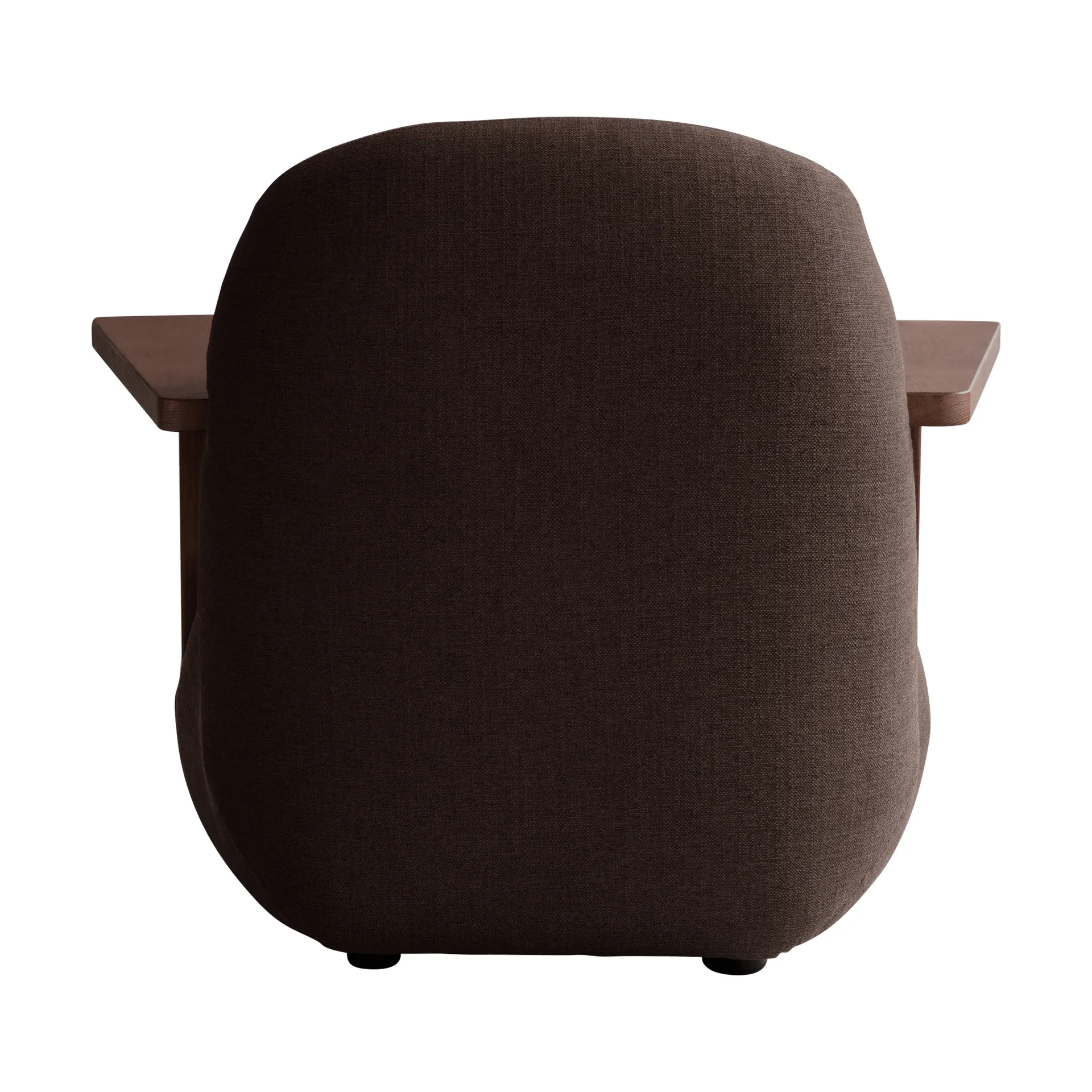 Toe chair armchair with armrests, Classic brown oak-dark brown 101 Copenhagen