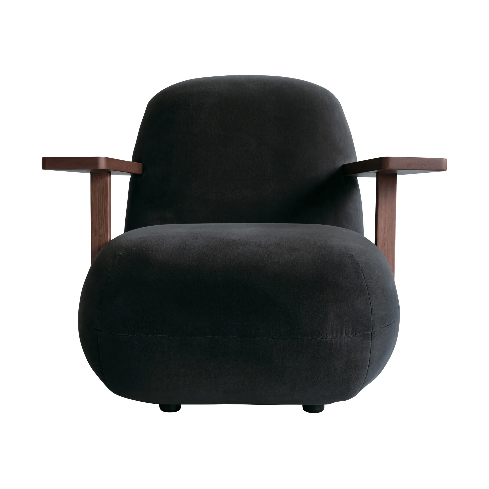 Toe chair armchair with armrests, Classic brown oak-peat 101 Copenhagen