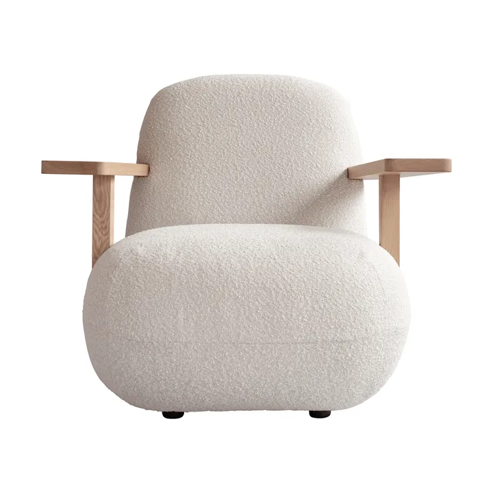 Toe chair armchair with armrests - Natural oak-off white - 101 Copenhagen