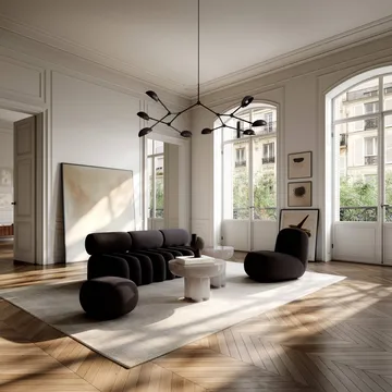 Toe Chair Flat armchair 92x75 cm - Dark brown - 101 Copenhagen