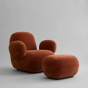 Toe Chair Flat armchair 92x75 cm - Rust - 101 Copenhagen