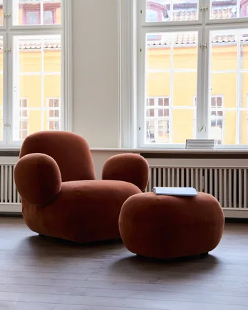 Toe Chair Flat armchair 92x75 cm - Rust - 101 Copenhagen