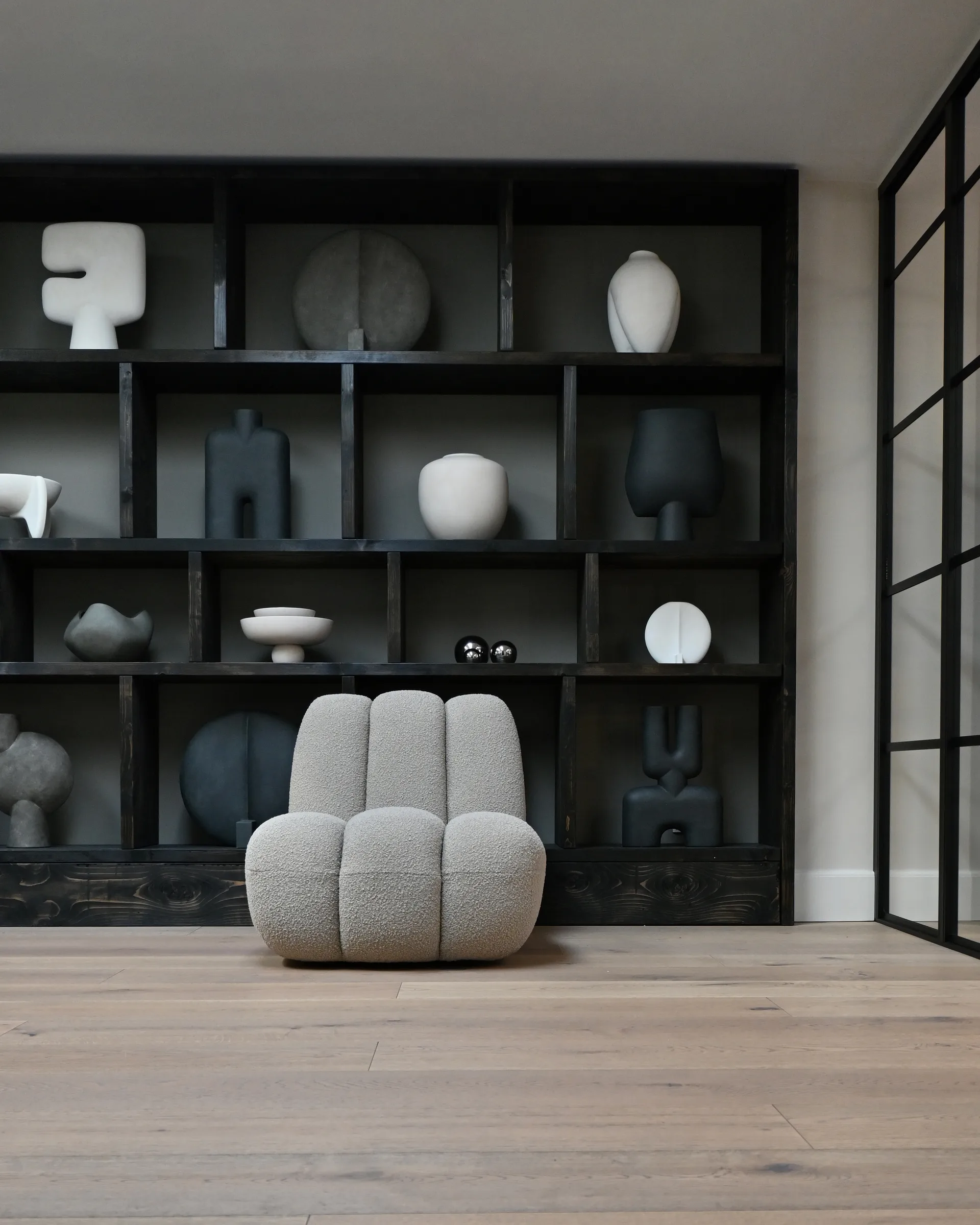 Toe lounge chair bouclé, Smoked sand 101 Copenhagen