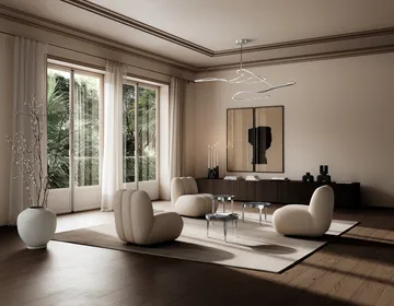 Toe lounge chair bouclé - Smoked sand - 101 Copenhagen