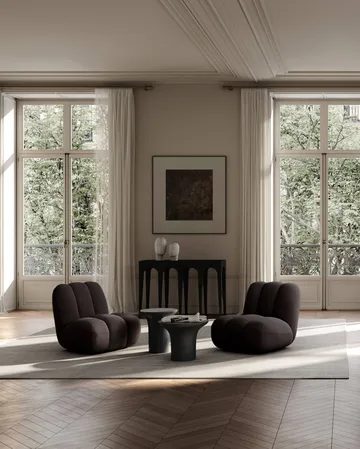 Toe lounge chair - Dark brown - 101 Copenhagen
