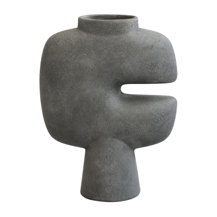 Tribal vase medio, Dark grey 101 Copenhagen