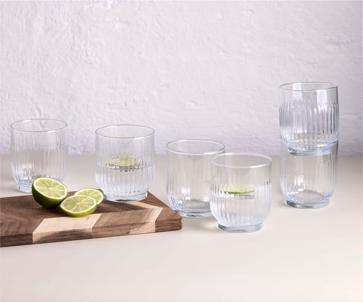 Aida drinking glass 33 cl 6 pieces, Clear Aida