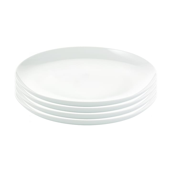 Atelier matte plate Ø25 cm 4-pack
 - Superwhite - Aida
