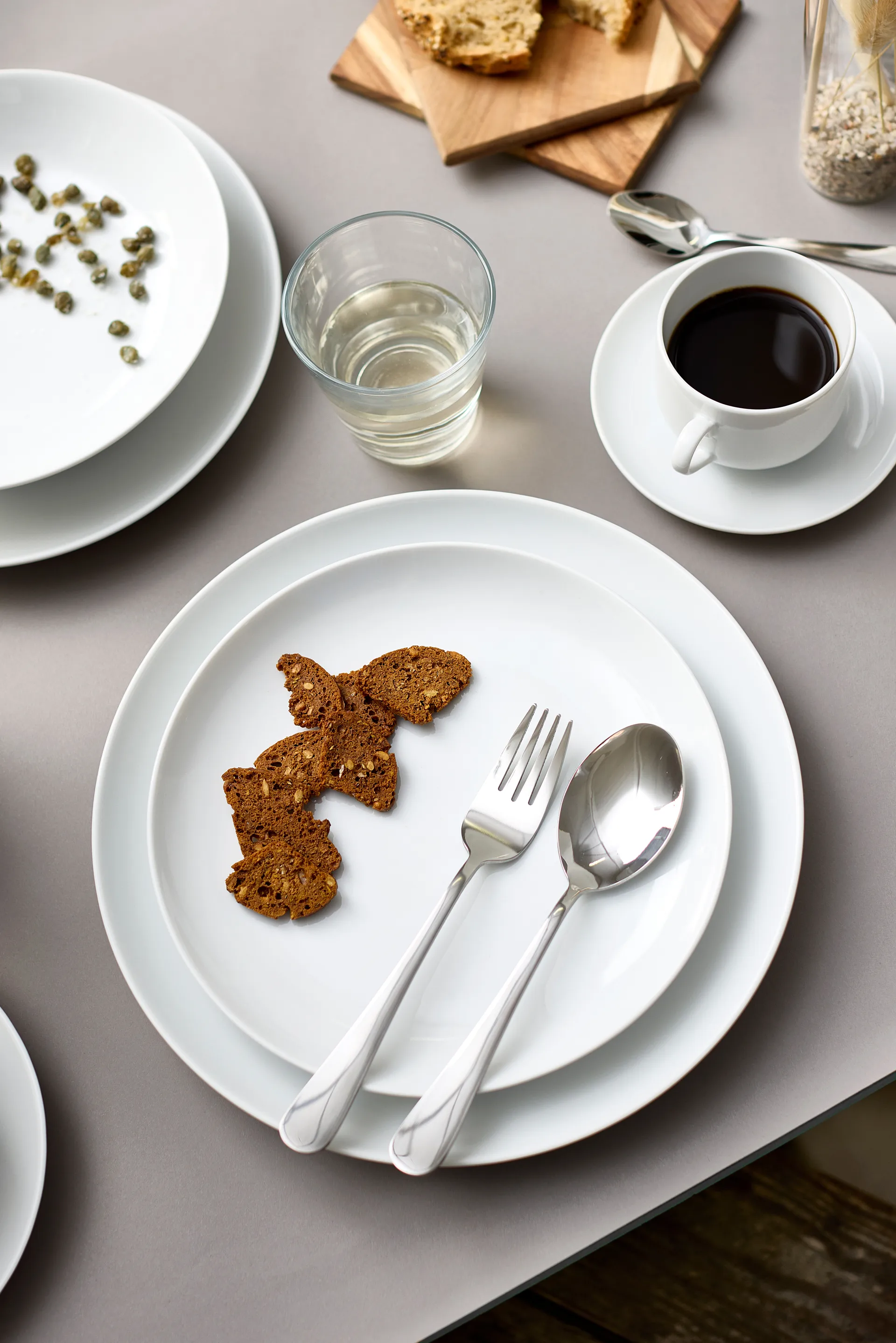 Atelier matte plate Ø25 cm 4-pack
, Superwhite Aida