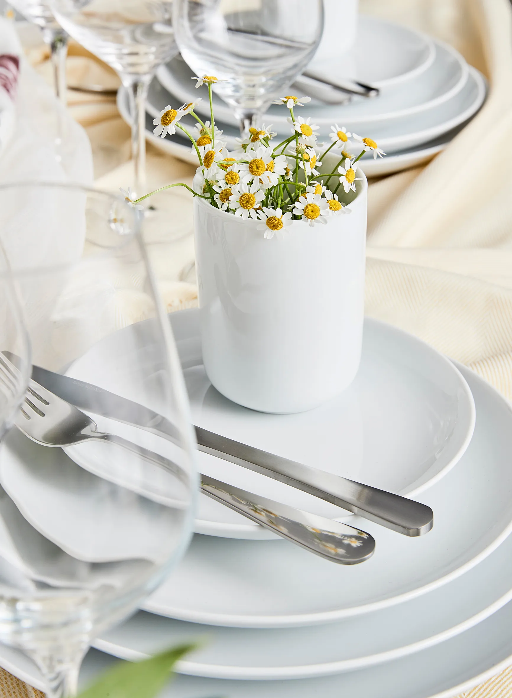 Atelier matte plate Ø25 cm 4-pack
, Superwhite Aida