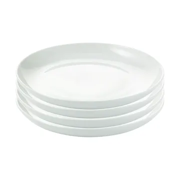 Atelier plate Ø18 cm 4-pack - Superwhite - Aida