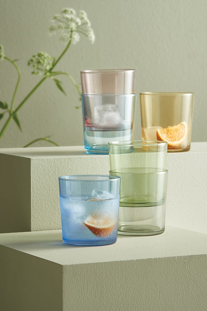 Café drinking glass multi, 6-pack Aida