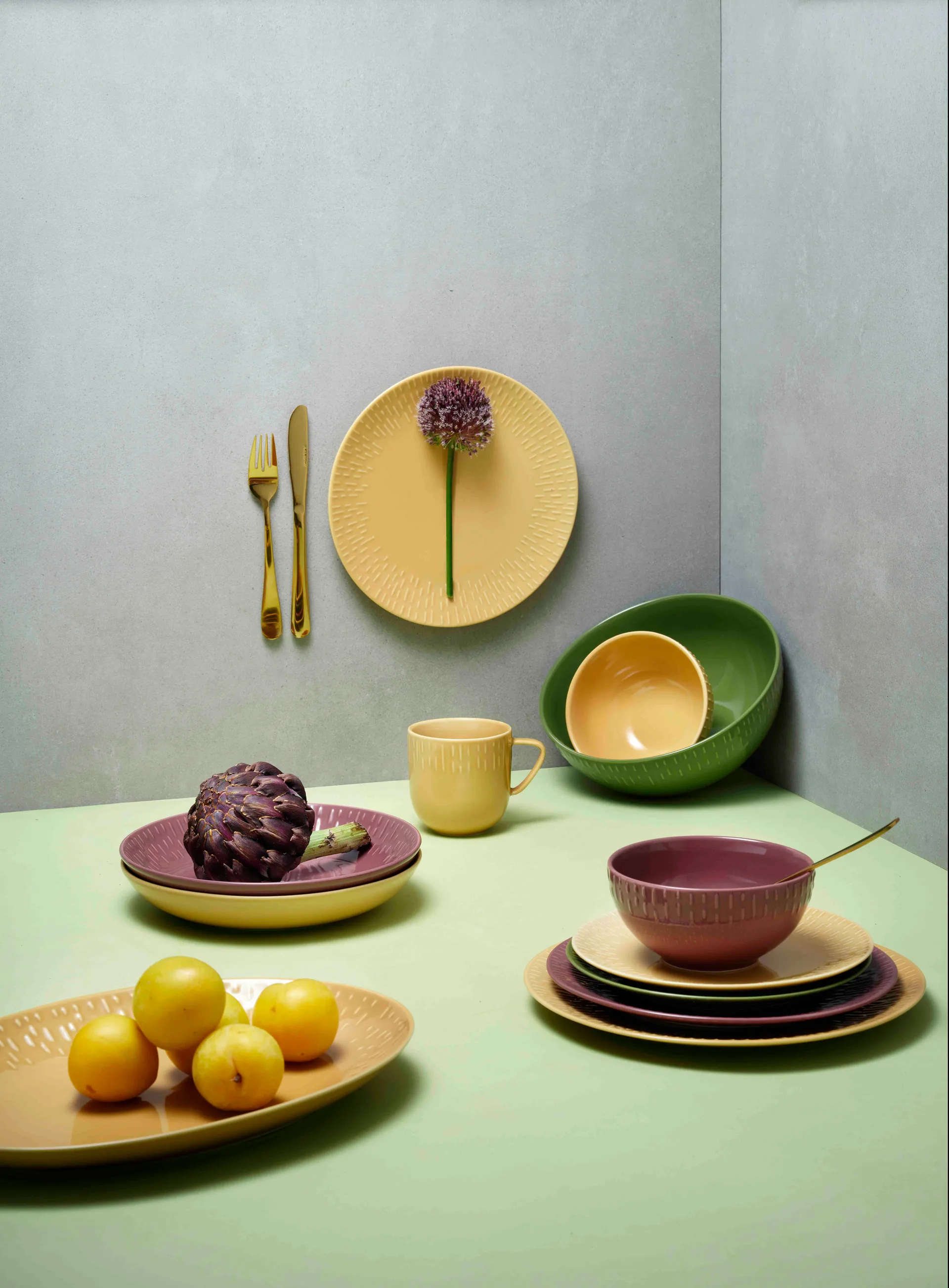 Confetti bowl, Mustard, Ø14 cm Aida