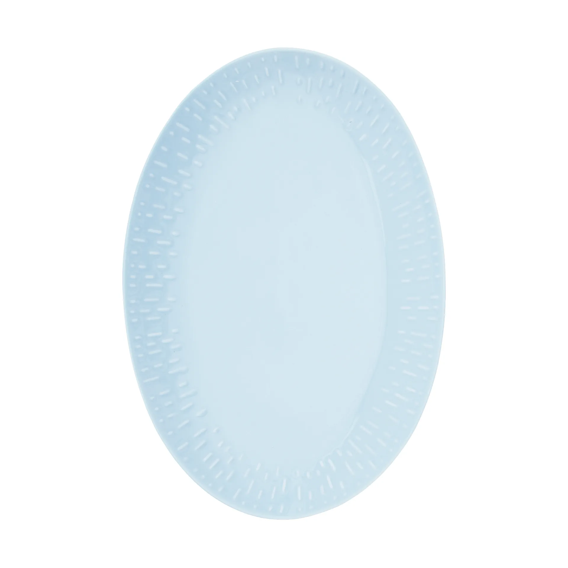 Confetti oval platter, Aqua, 25.5x36 cm Aida