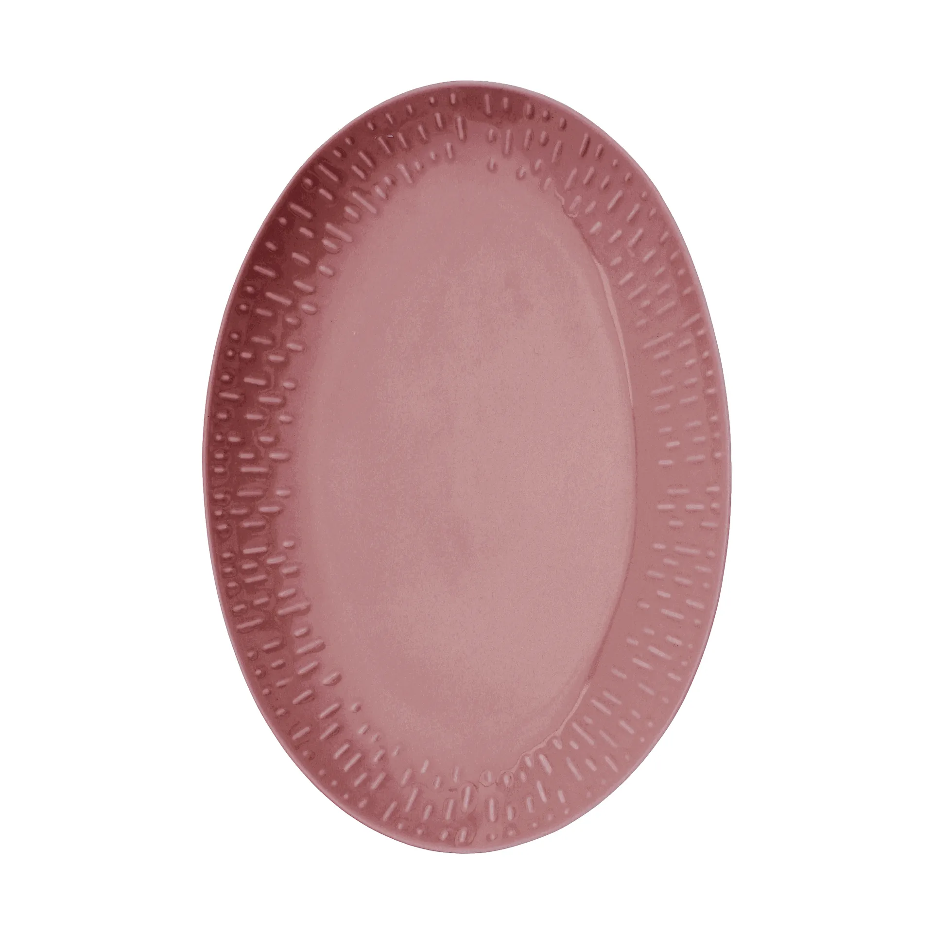 Confetti oval platter, Bordeaux, 25.5x36 cm Aida
