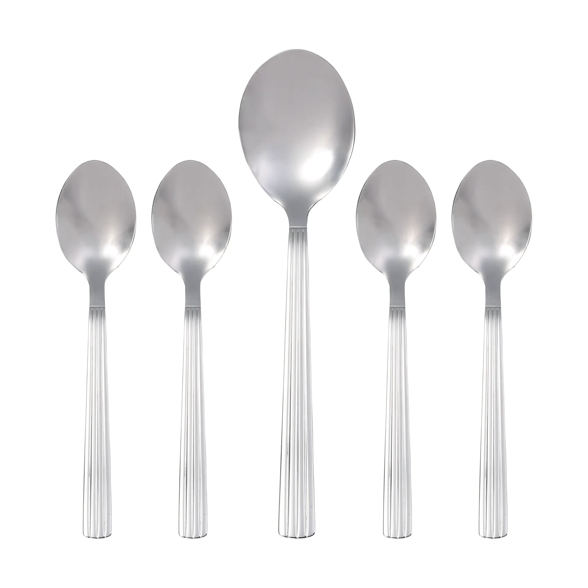 Groovy cutlery set 5 pieces, Stainless steel Aida