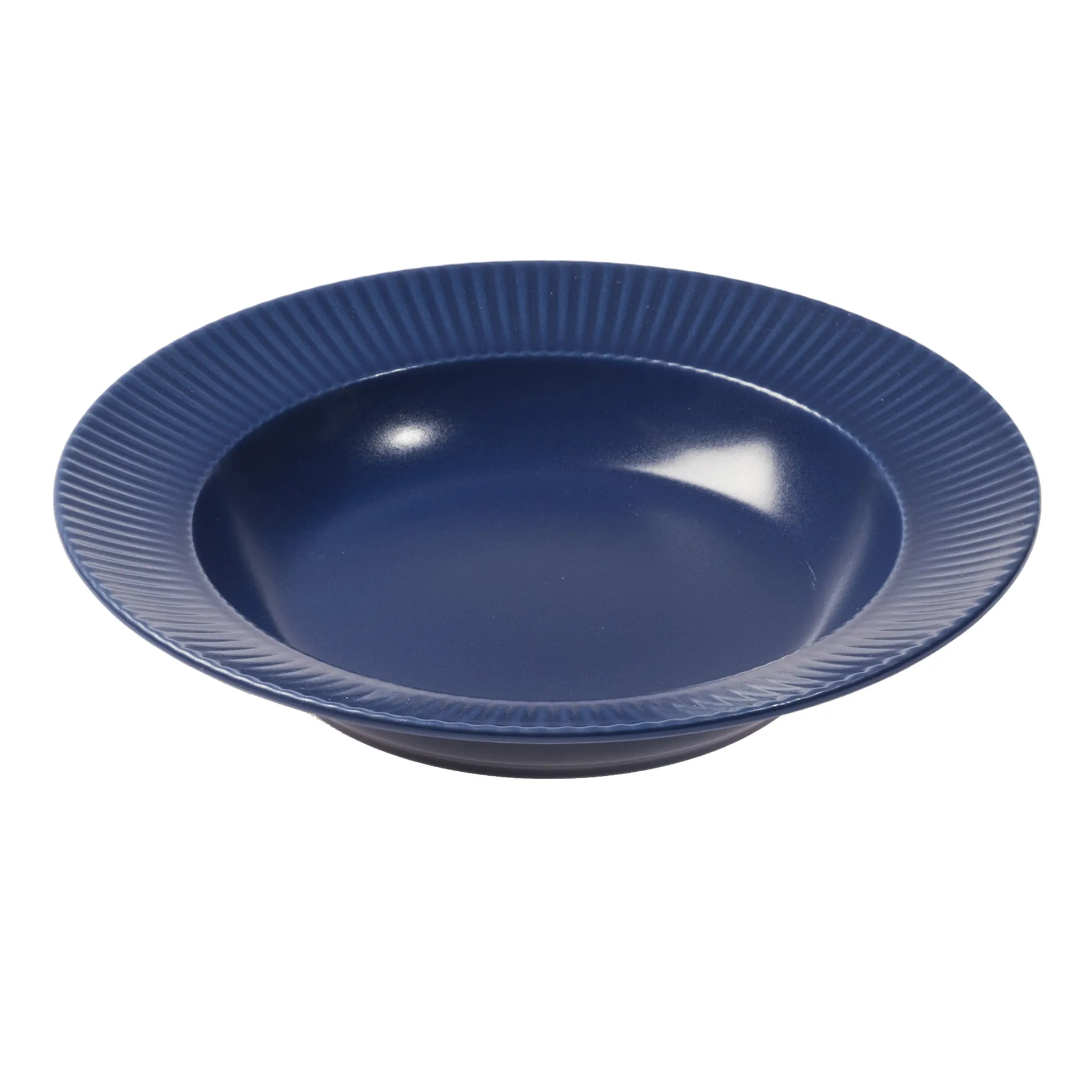 Groovy deep plate Ø 23 cm, Blue Aida