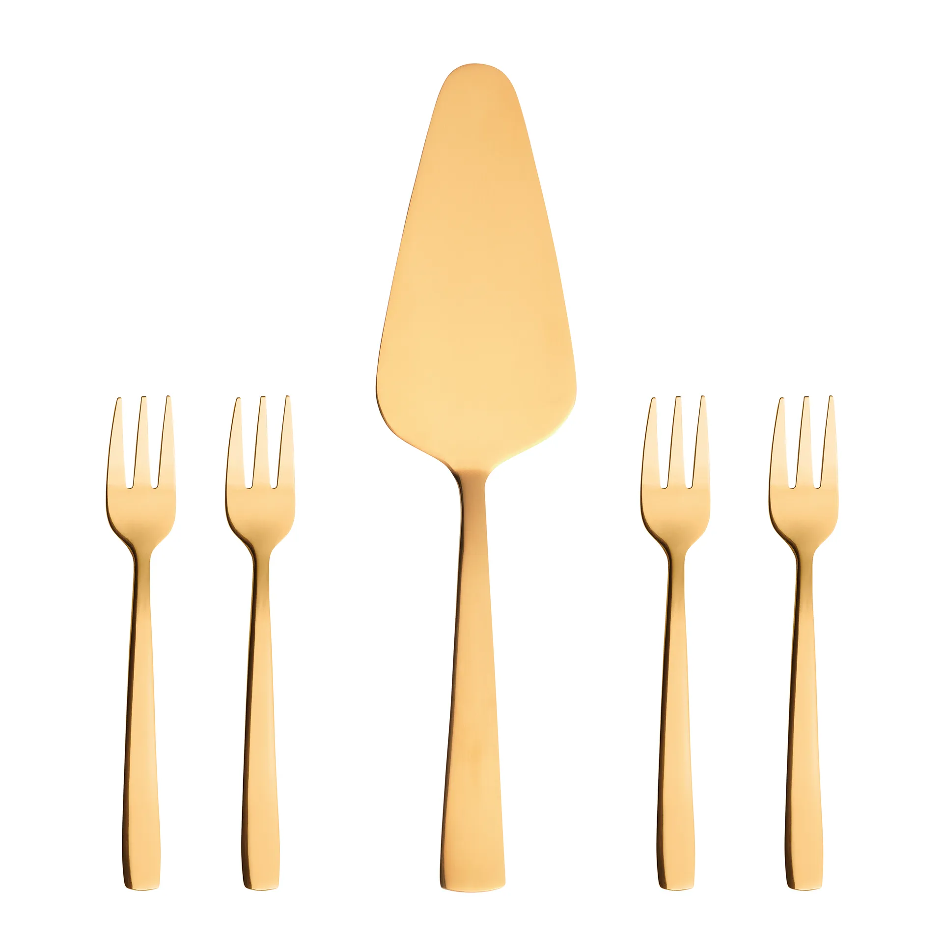 Raw cake set 5 pieces, gold Aida