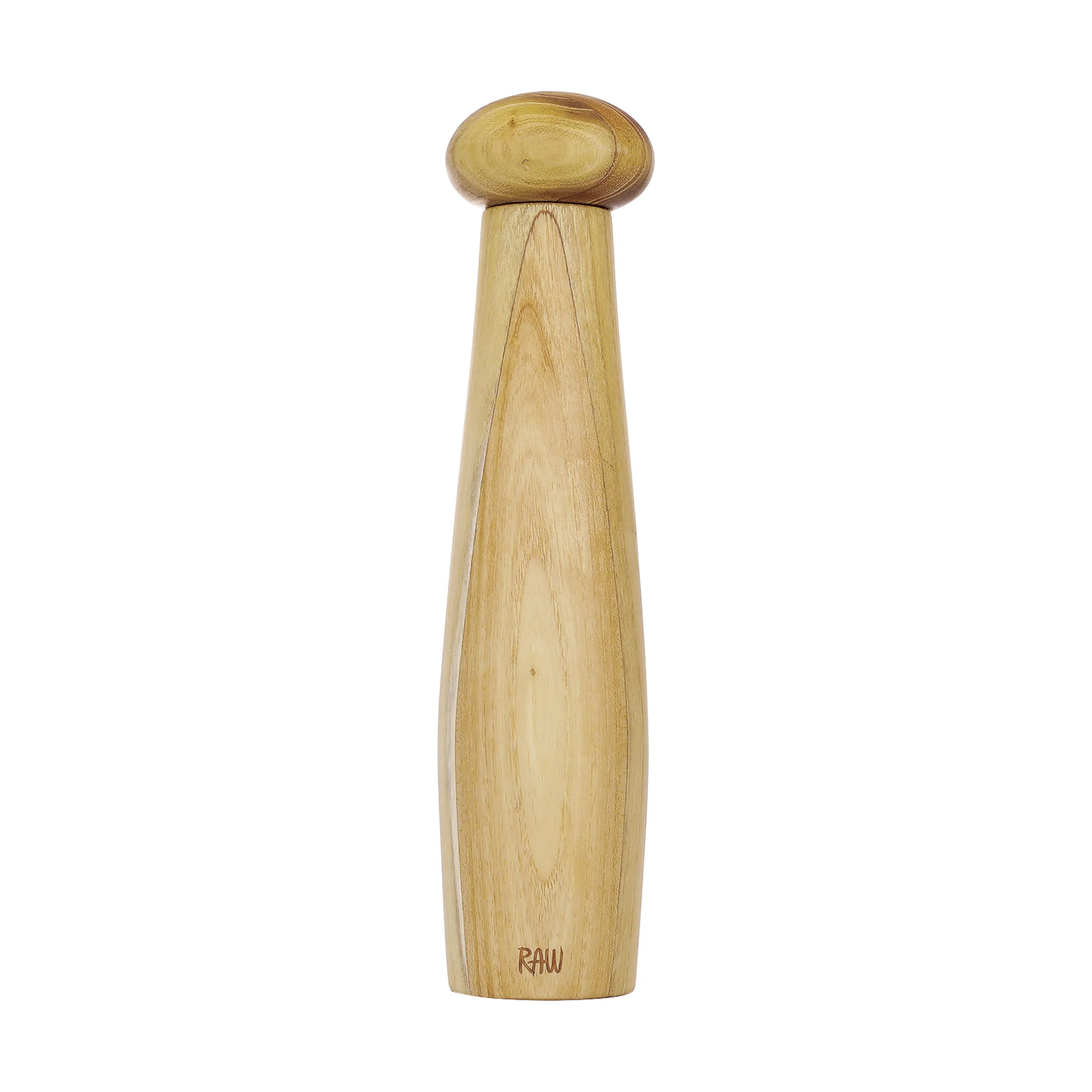 Raw ceramic pepper mill, Teak Aida
