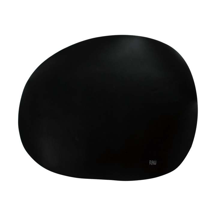 Raw creative placemat silicone 41x33.5 cm - Black - Aida
