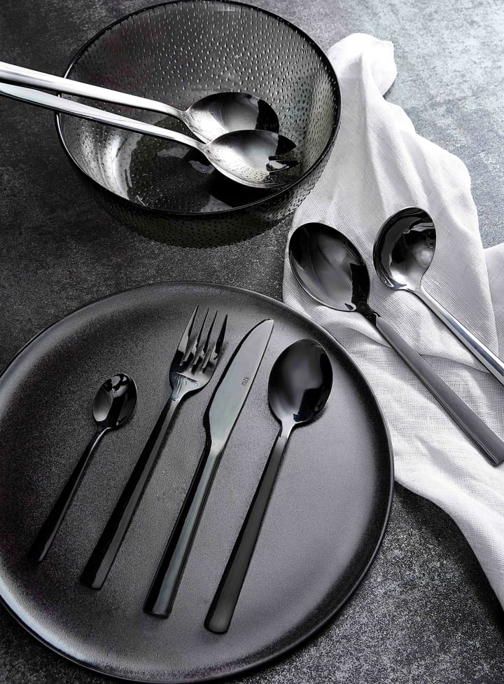 Raw cutlery 24 pieces, Black Aida