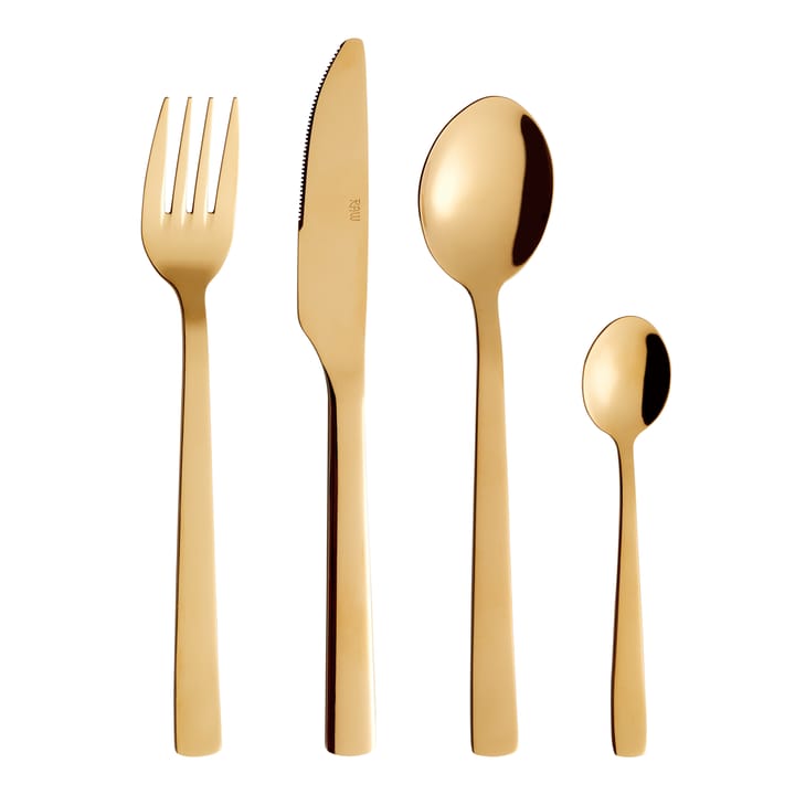 Raw cutlery 24 pieces - Gold - Aida